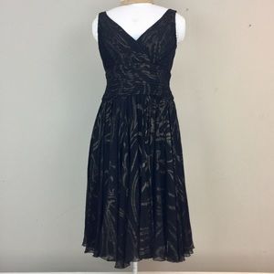 Tadashi Collection Dress Black Silk Dress